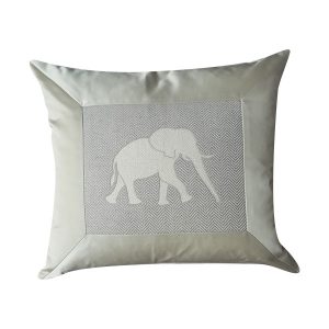 Luxury Elephant Silk Cushion - London Cushion Company Shop